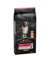 Purina Pro Plan Cane Adult Medium Sensitive Skin OptiDerma Salmone e Riso da kg 14 